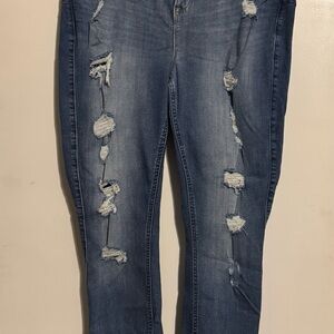Torrid Bombshell Distressed Skinny Jeans